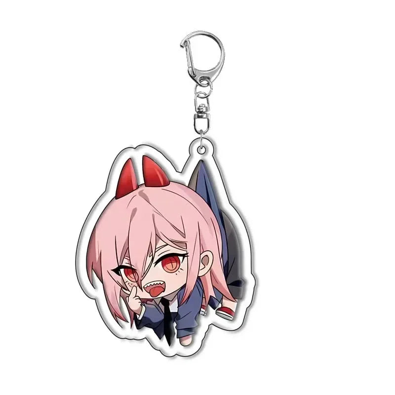 Chainsaw Man Power Chibi Acrylic Keychain – 1.6 × 2.4-Inch Blood Fiend Charm