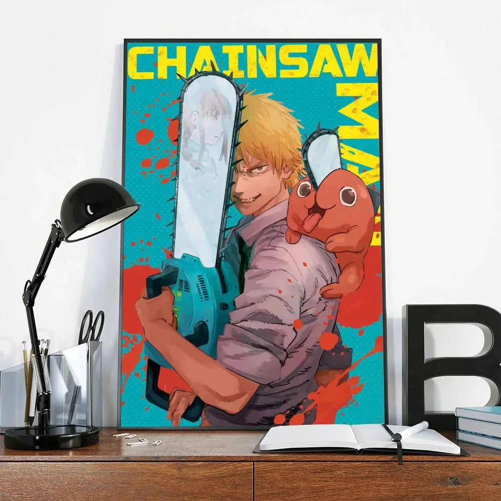 Chainsaw Man – Denji & Pochita Comic Poster