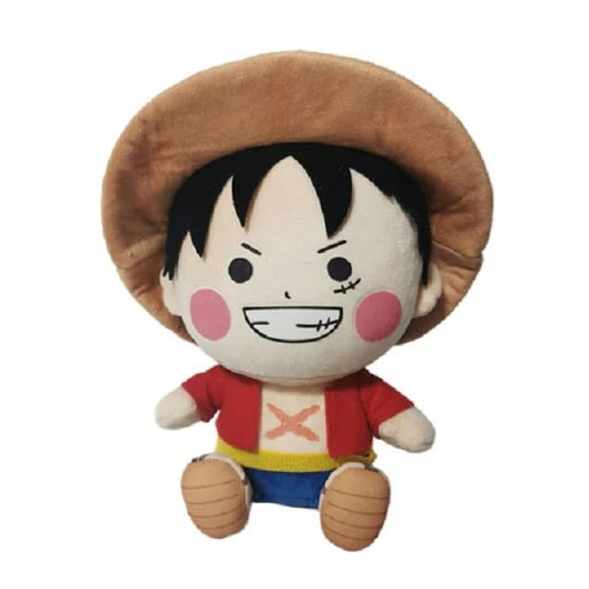 Luffy Plush Toy 10 Inch Chibi One Piece Stuffed Doll Soft Cotton
