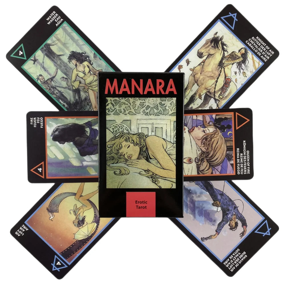 Manara Erotic Tarot Cards – 78-Card Divination Deck