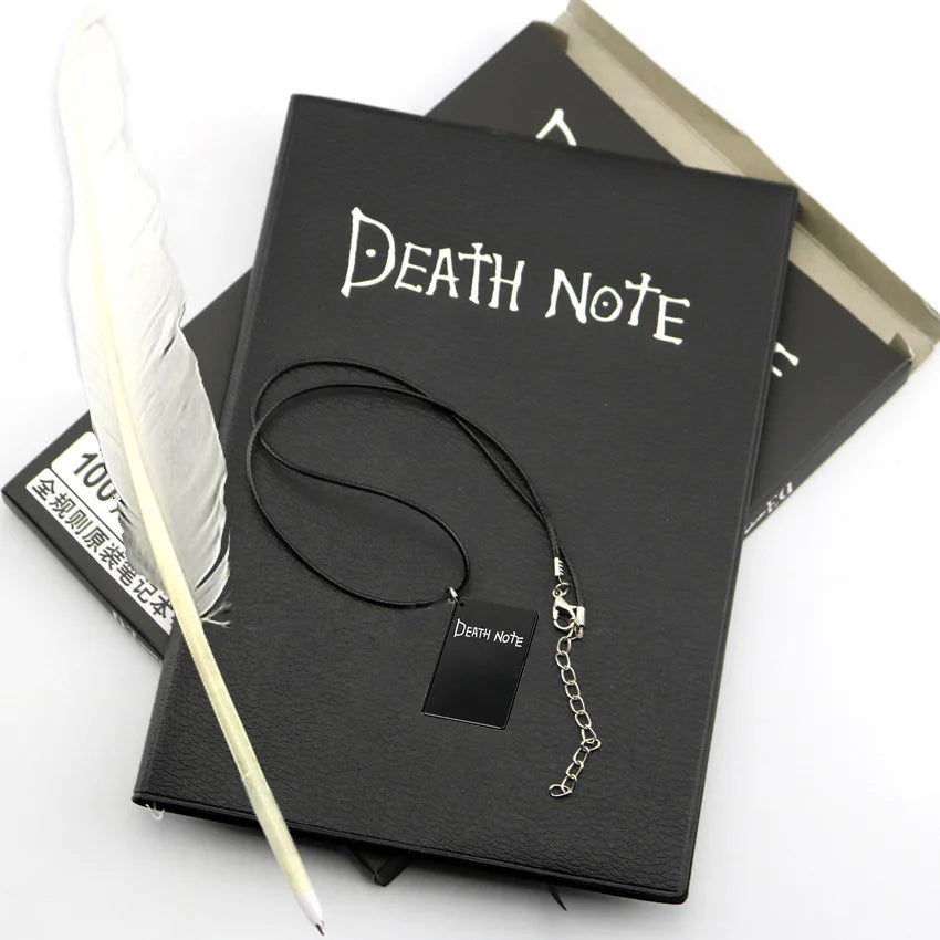 Death Note Cosplay Set – Notebook, Necklace & Feather Pen