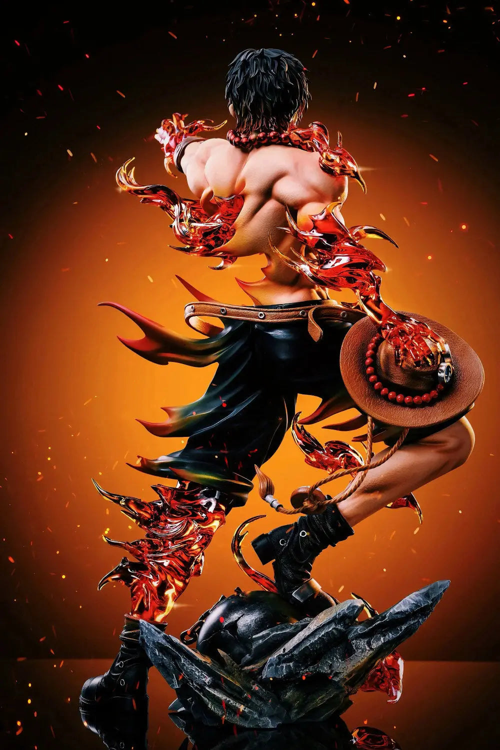 10.2" Ace Figure – One Piece PVC Fire Fist Anime Statue