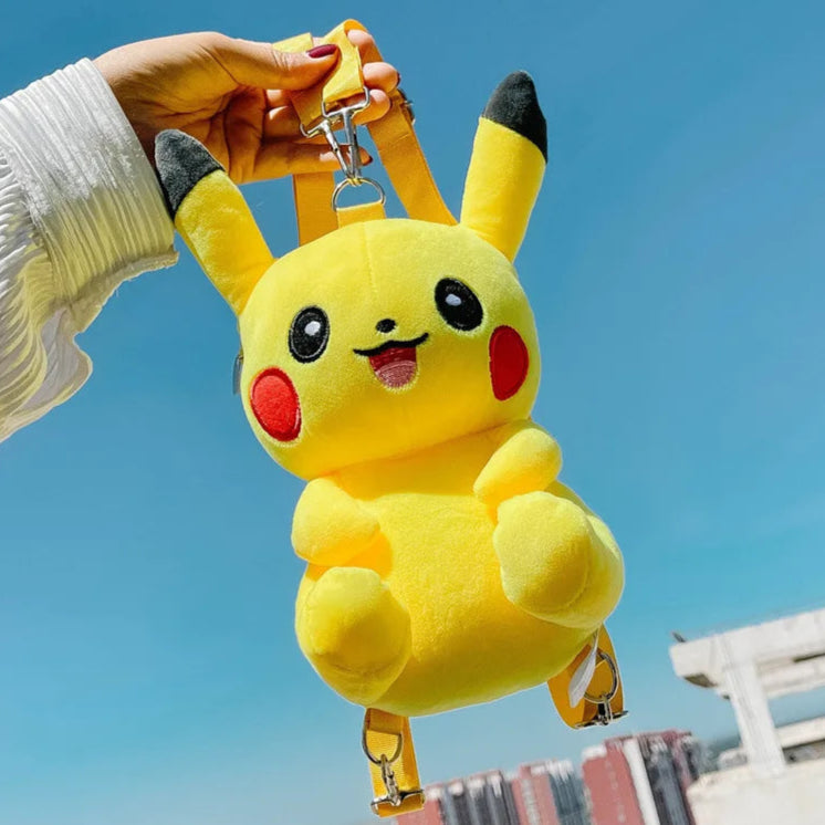 Pokemon Pikachu Plush Backpack – 12" Kawaii Shoulder Bag for Kids & Fans