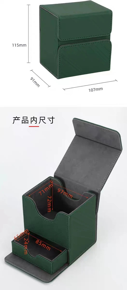 AEGIS GUARDIAN 100+ Card Deck Box – Horizontal Insert with Dice Tray