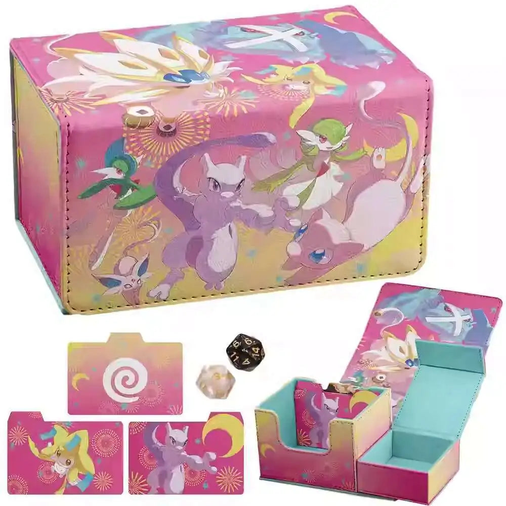 AnimeSnacks Deck Box Card Organizer MTG TCG Baseball Card Holder Case