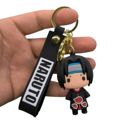 Naruto Itachi Uchiha PVC Keychain – 2″ Akatsuki Mini Figure Pendant