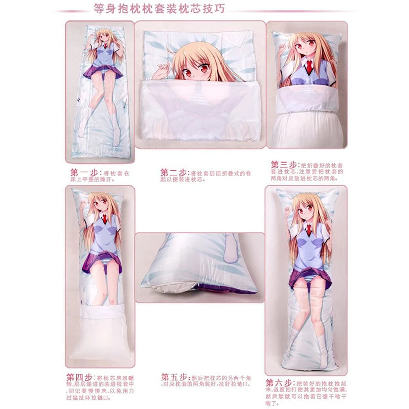 Sanjouno Haruhime Dakimakura Cover Anime Fox Girl Waifu Pillow Case