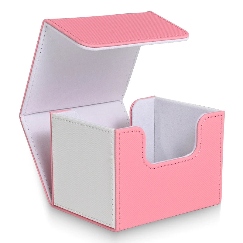 PU Leather Card Deck Box – Fits 120+ Sleeved TCG Cards | Strong Magnetic Closure