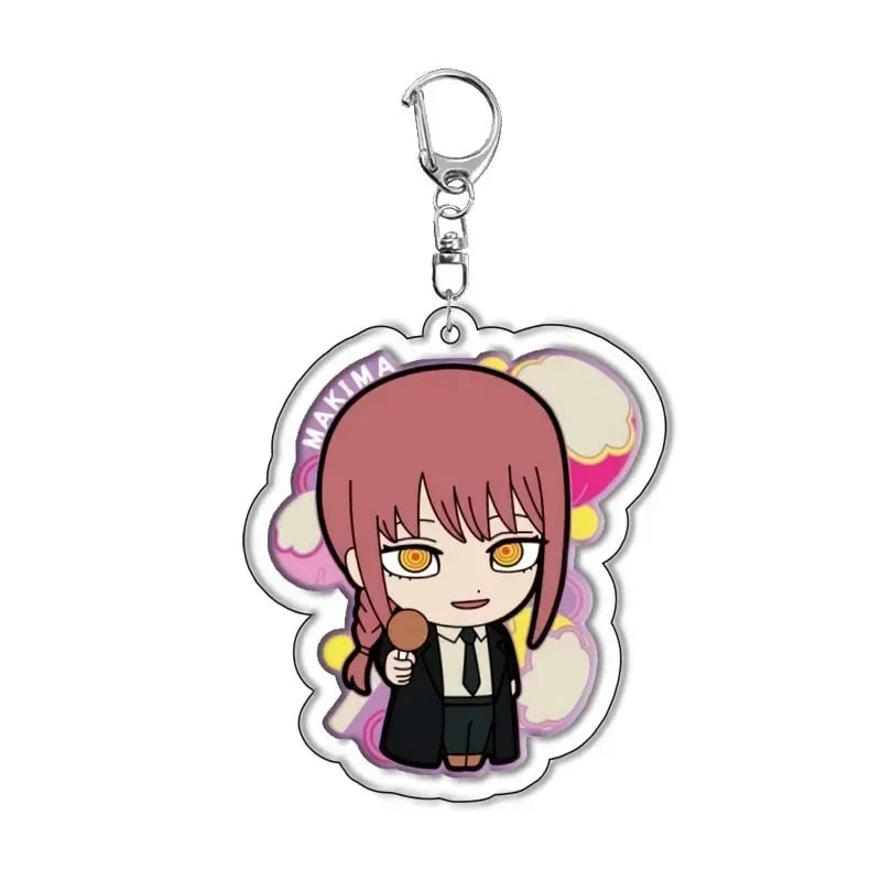 Chainsaw Man Makima Lollipop Acrylic Keychain – 1.6 × 2.4-Inch Control Devil Charm
