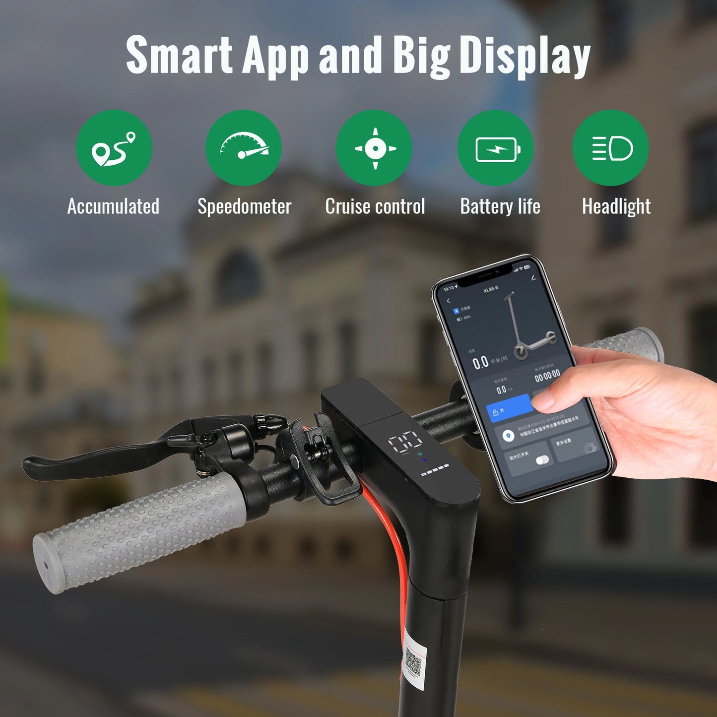 SUNNIGOO N7PRO Adult Electric Scooter 350W 30KM/H 36V Folding 8.5" E-Scooter with Smart App