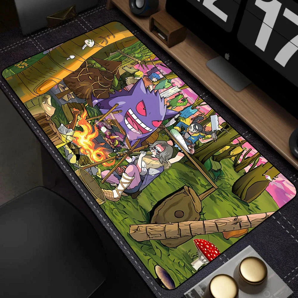 Colorful Gaming Keyboard Rug XXL Anime Mouse Pad Gengar Pokémon Mat