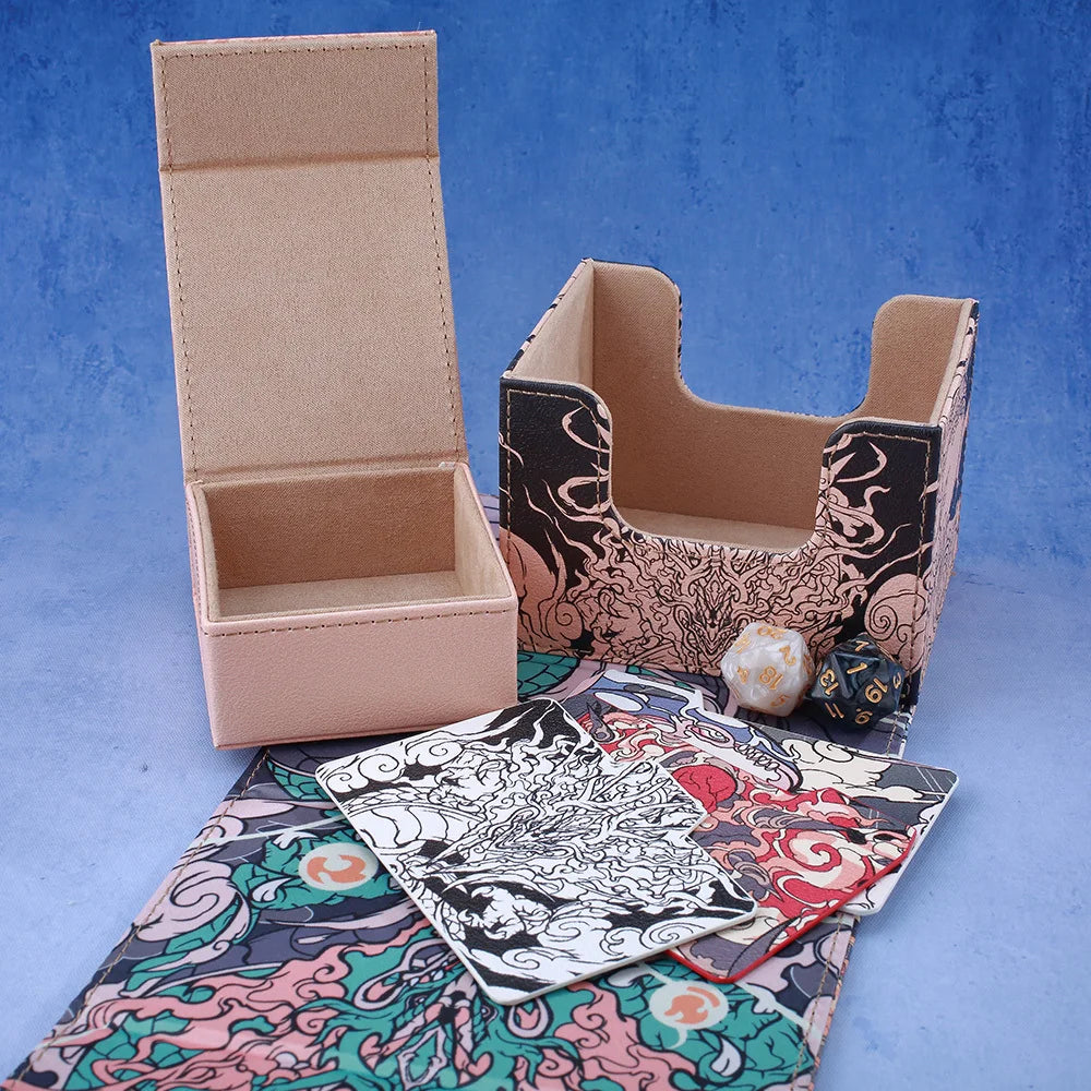 **** Gacha Deck Box for PTCG Cards Trading Card Storage with Display Window