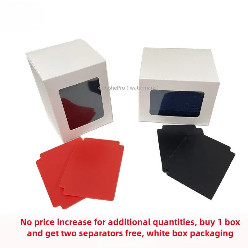 Vertical PU Leather Card Deck Box – Fits 100+ Sleeved Cards with 2 Dividers