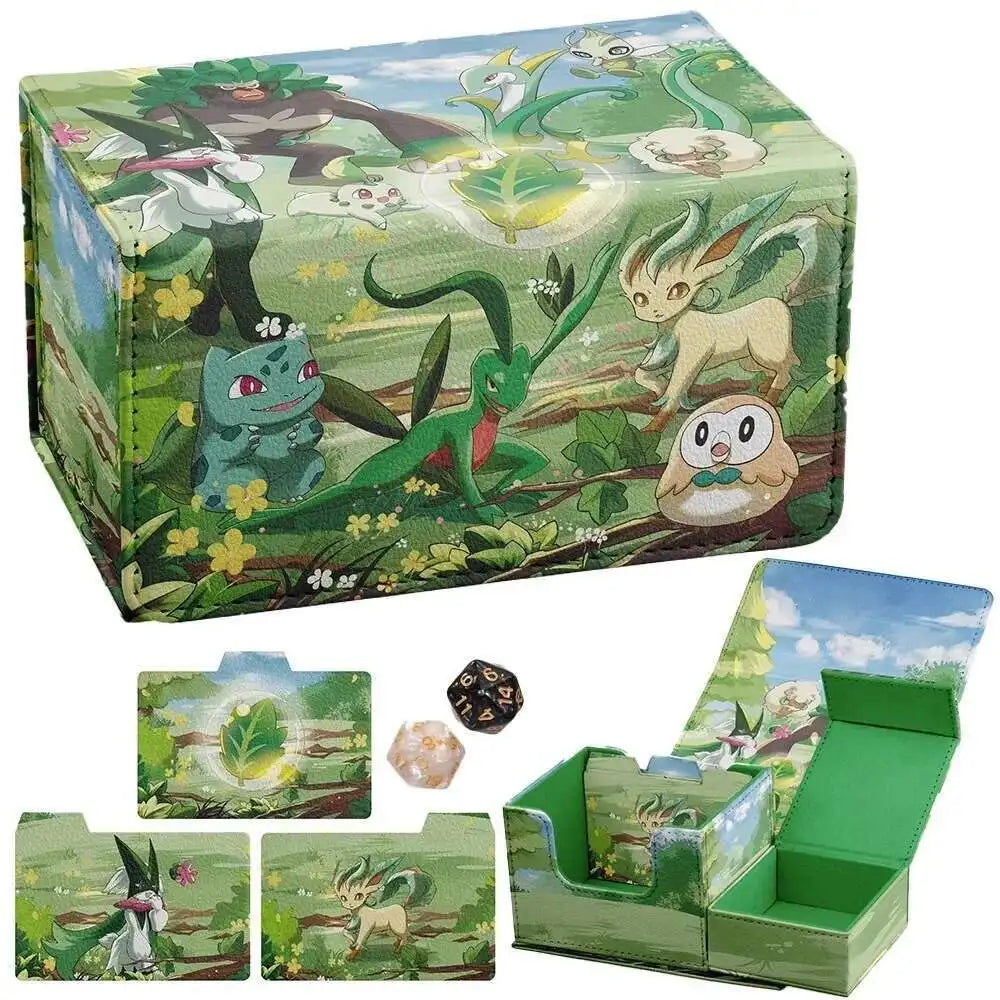 AnimeSnacks Deck Box Card Organizer MTG TCG Baseball Card Holder Case