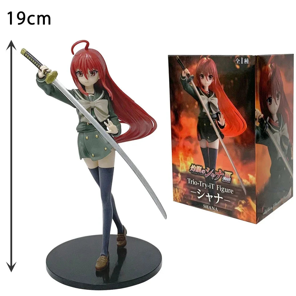 FuRyu Shakugan No Shana Shana Anime Action Figure Set 19CM PVC Model