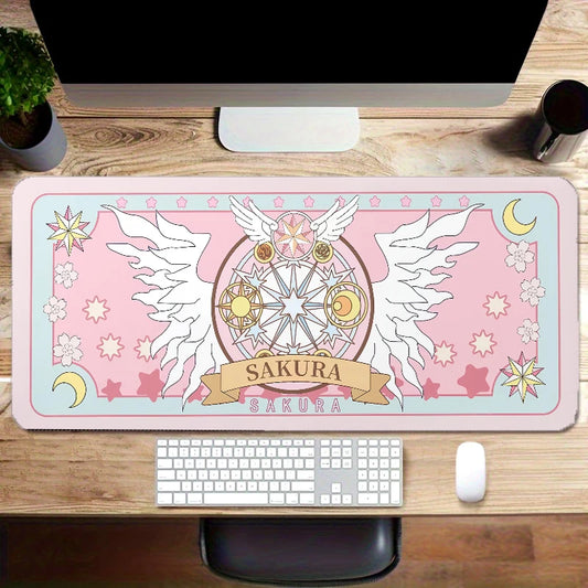 XXL Sakura Card Anime Mousepad Large Gaming Keyboard Mouse Pad Desk Mat