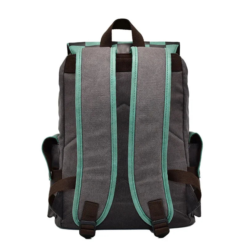Demon Slayer Canvas Backpack Nezuko Tanjirou Zenitsu Giyuu Schoolbag Gift