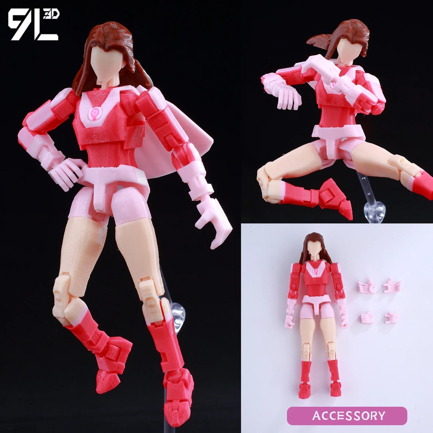 9L3D “Lucky Dummy 13” Atom Eve Figure – 5.5-Inch (14cm) Invincible Action Model