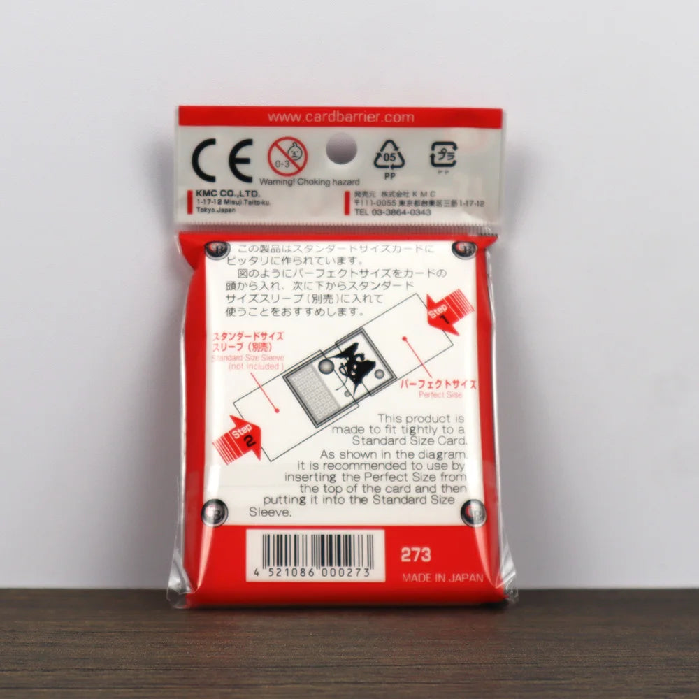 KMC Perfect Fit Card Sleeves 100pcs 64x89mm Standard Size MTG Pokemon