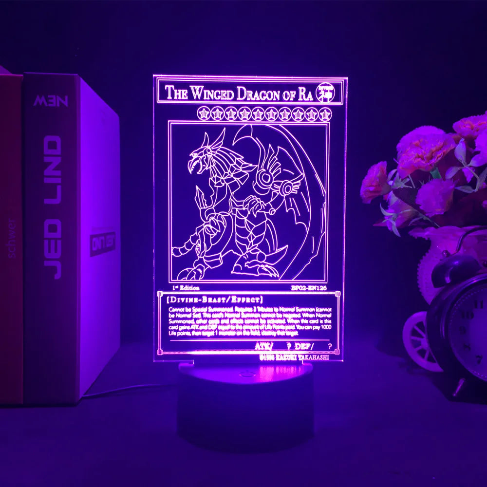 Yu-Gi-Oh! Divine-Beast/Effect LED Night Light – 3D Anime Illusion Lamp