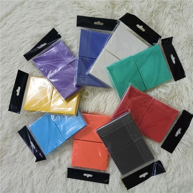 RyshePro Matte Card Sleeves – 66 × 91 mm (Standard / Pokémon & MTG Size) – 100 ct – Rainbow Color Range