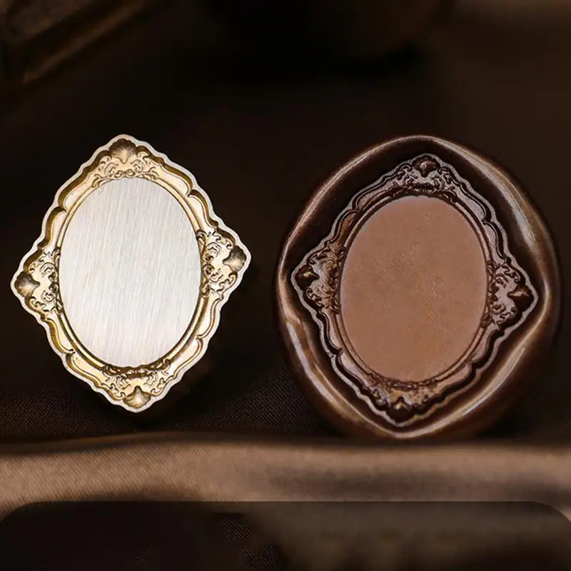 Retro Photo Frame Lacquer Seal Wax Stamp Head Copper Invitation Decor