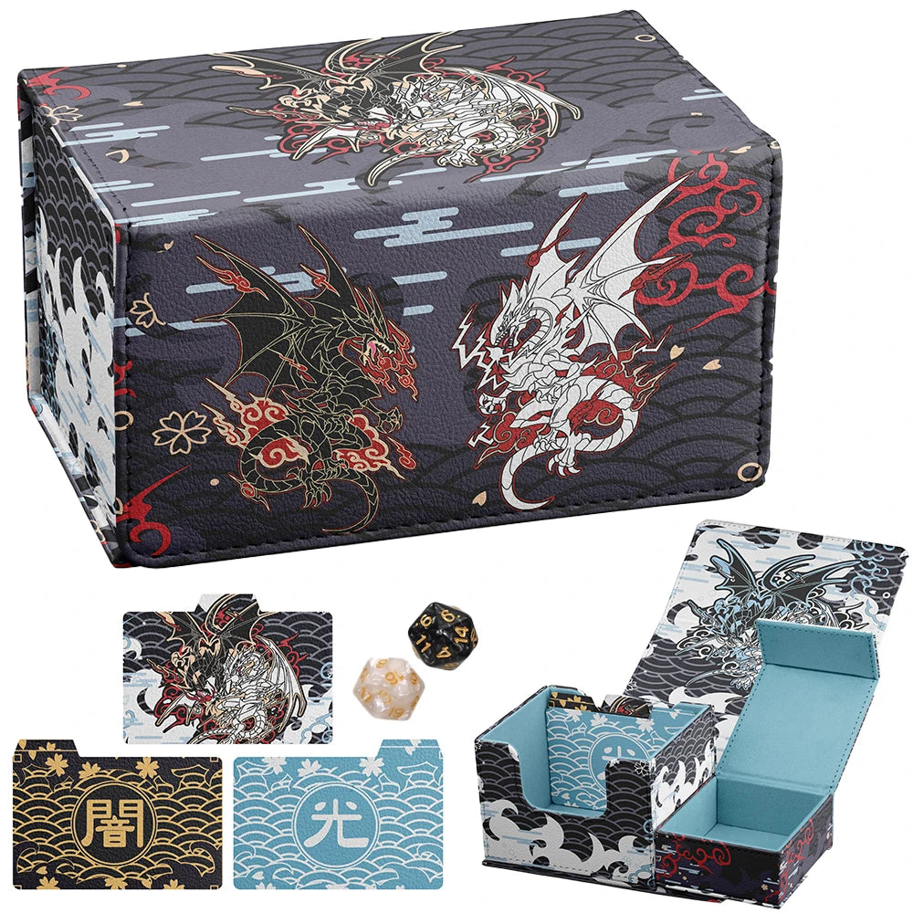 AnimeSnacks Deck Box Card Organizer MTG TCG Baseball Card Holder Case