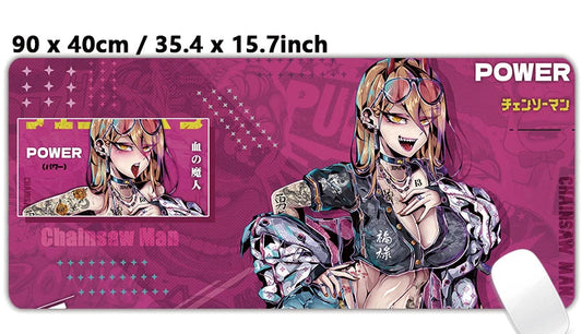 Power Surge XXL Anime Mouse Pad Playmat – 35.4in x 15.7in