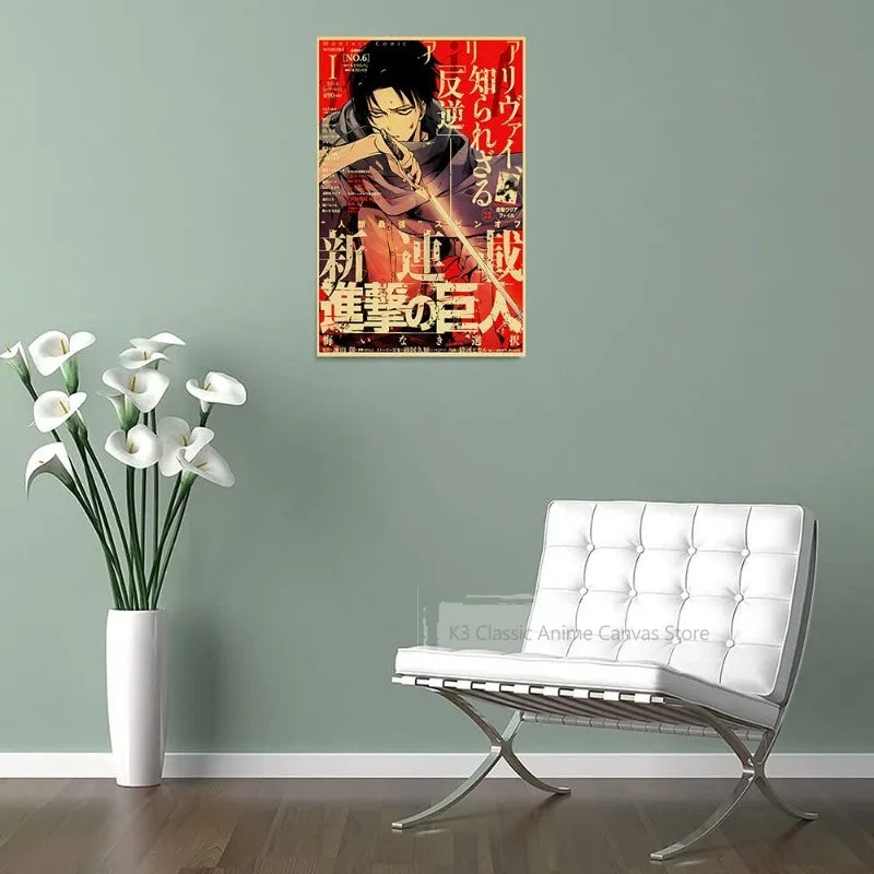 JoJo’s Bizarre Adventure Poster – Vintage Shonen Jump Kraft Print