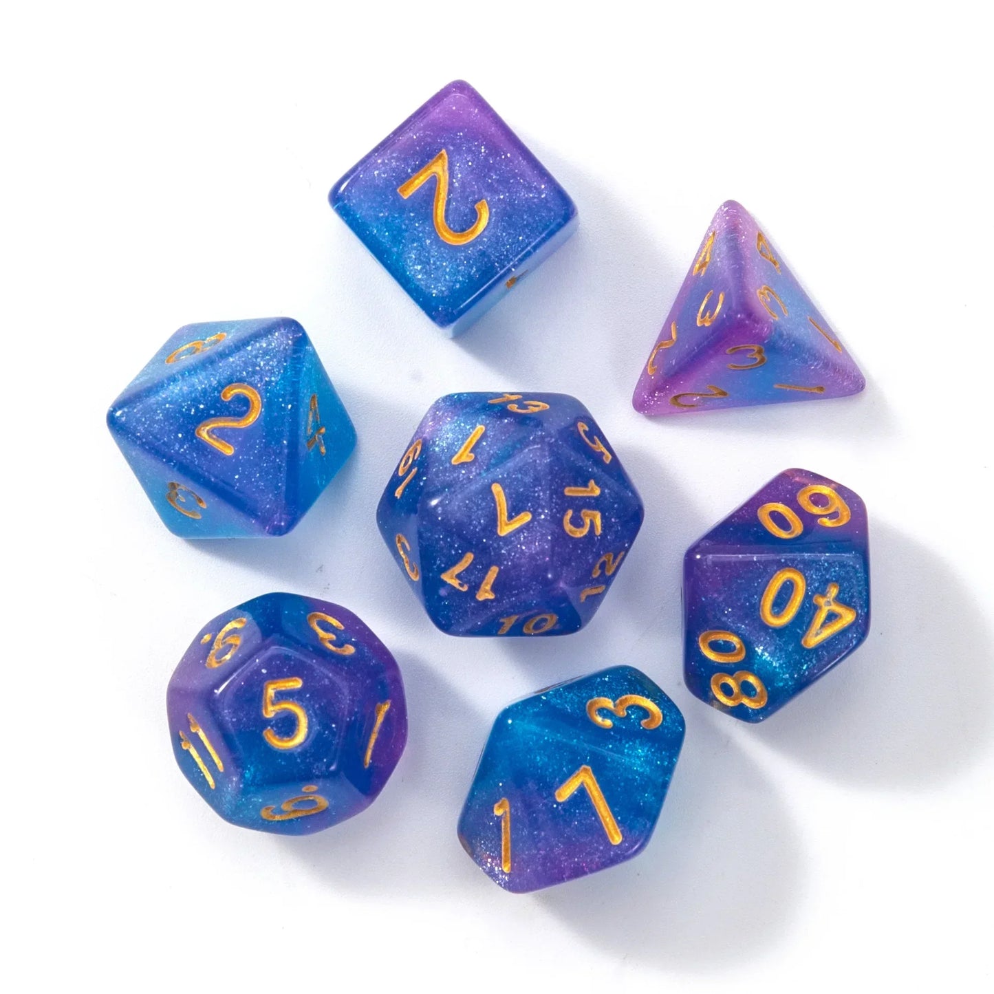 Polyhedral Dice Set for DND RPG Tabletop Roleplaying Games 7pcs