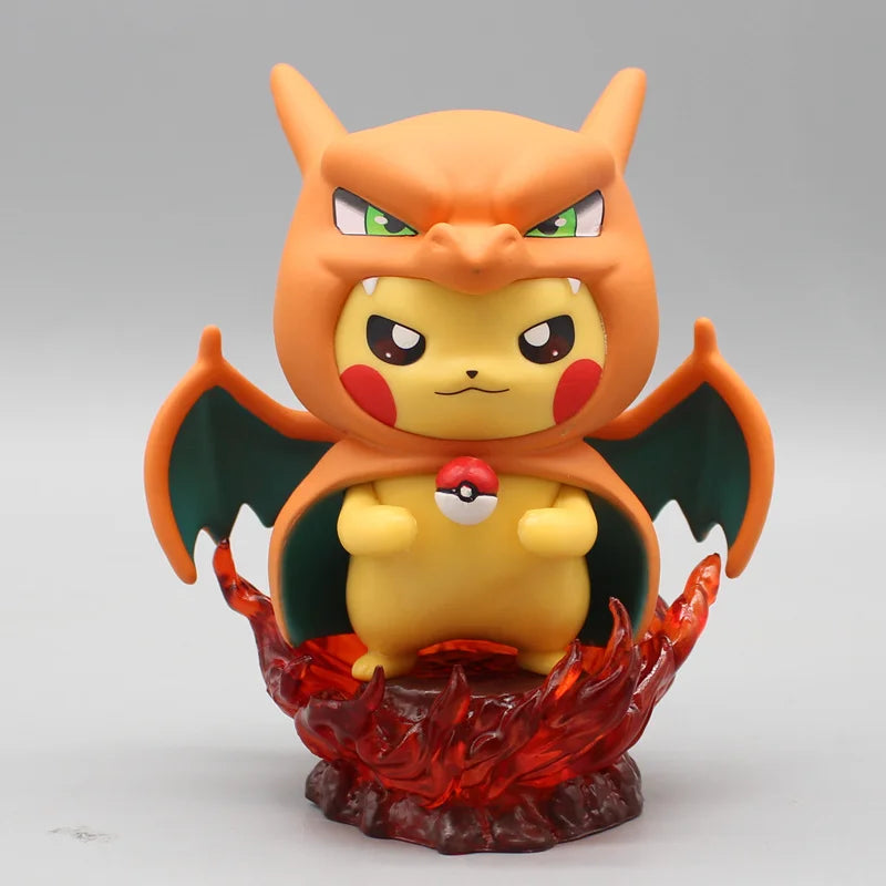Charizard Pikachu Figurine – Pokémon Cosplay Model Toy