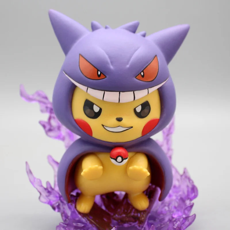 Gengar Pikachu Figurine – Pokémon Cosplay Model Toy