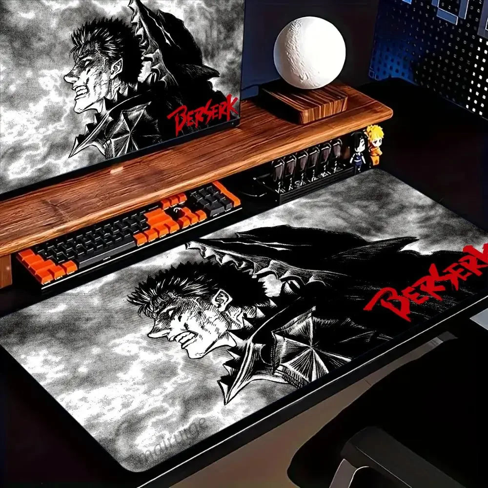 Berserk Guts Anime Mouse Pad XXL Rubber Anti-slip Gaming Desk Mat