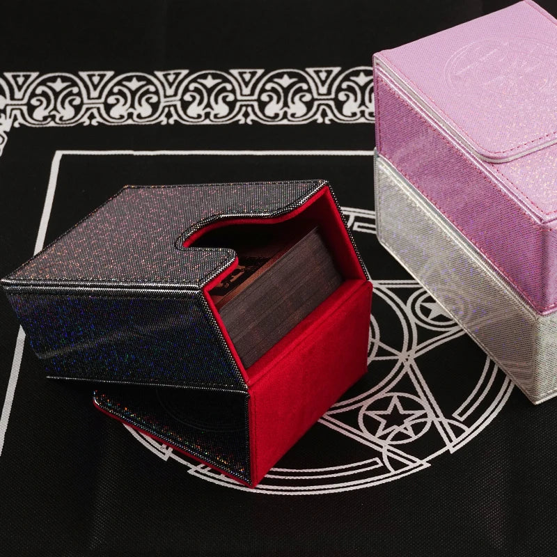 PU Leather Tarot Card Box Case Magnetic Closure Fits Standard Decks