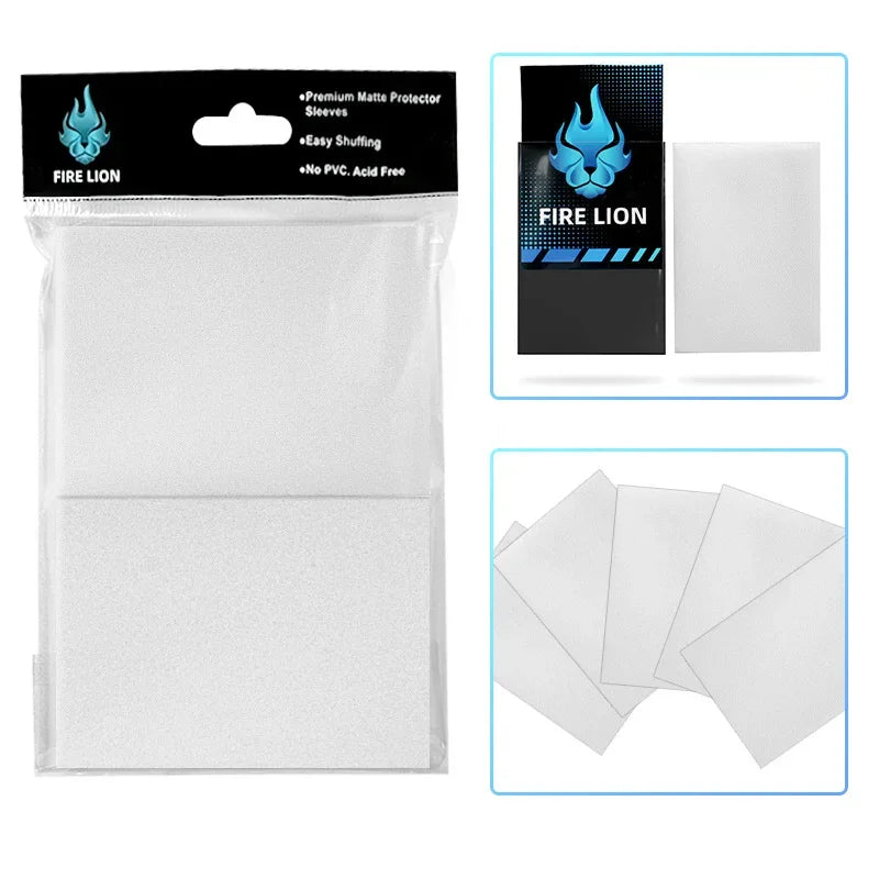 Fire Lion Matte Card Sleeves – 66x91mm (100 Pack)