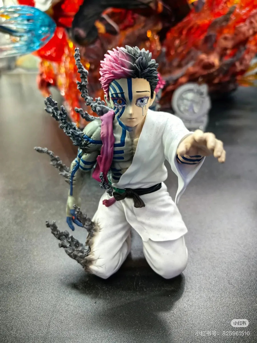 In Stock 13cm Demon Slayer Akaza Hakuji PVC Action Figure Doll