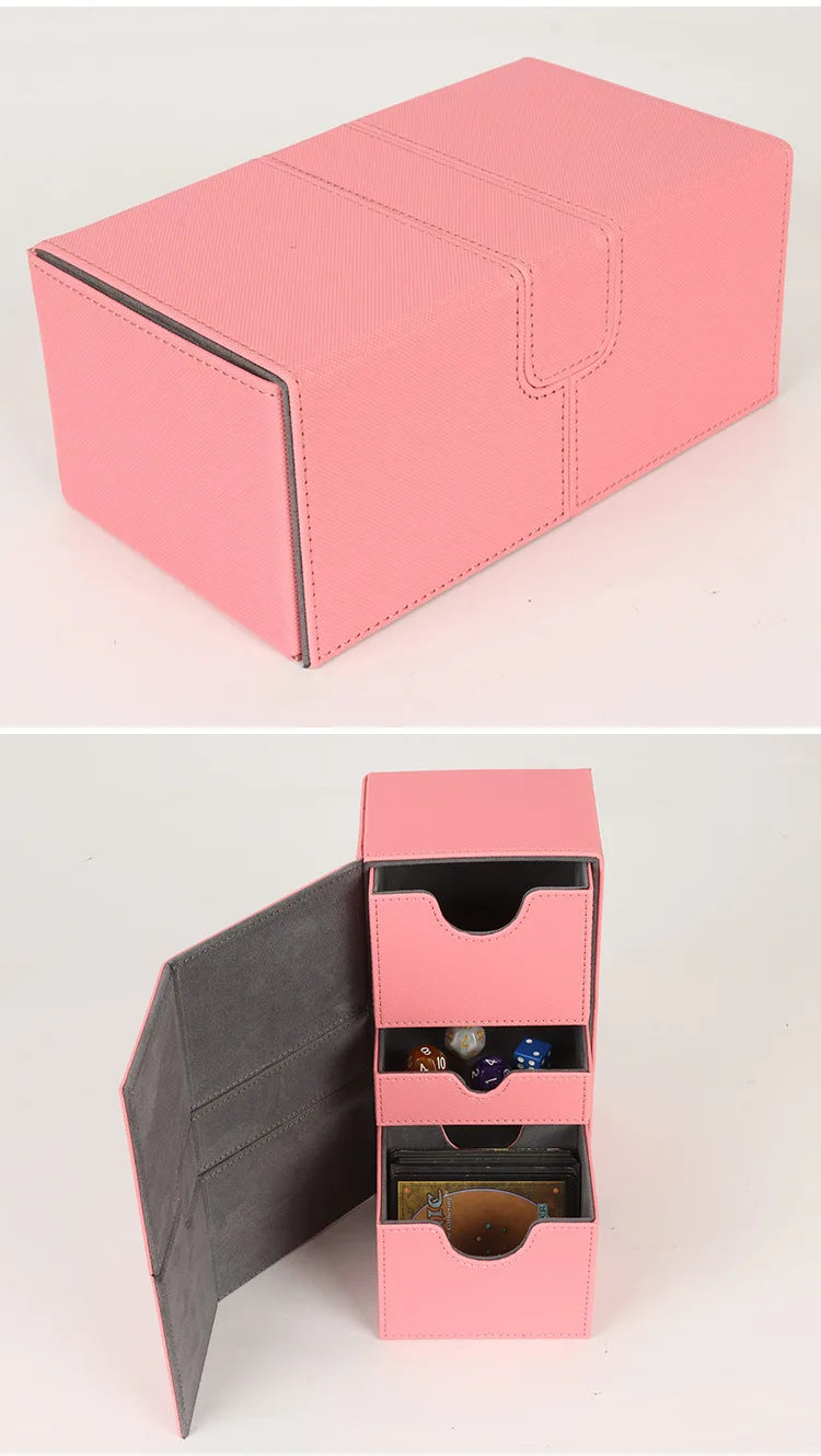 TCG Card Storage Box 200+ Capacity – MTG Pokémon Token Organizer Gift