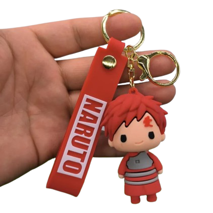 Naruto Gaara PVC Keychain – 2″ Mini Figure Pendant