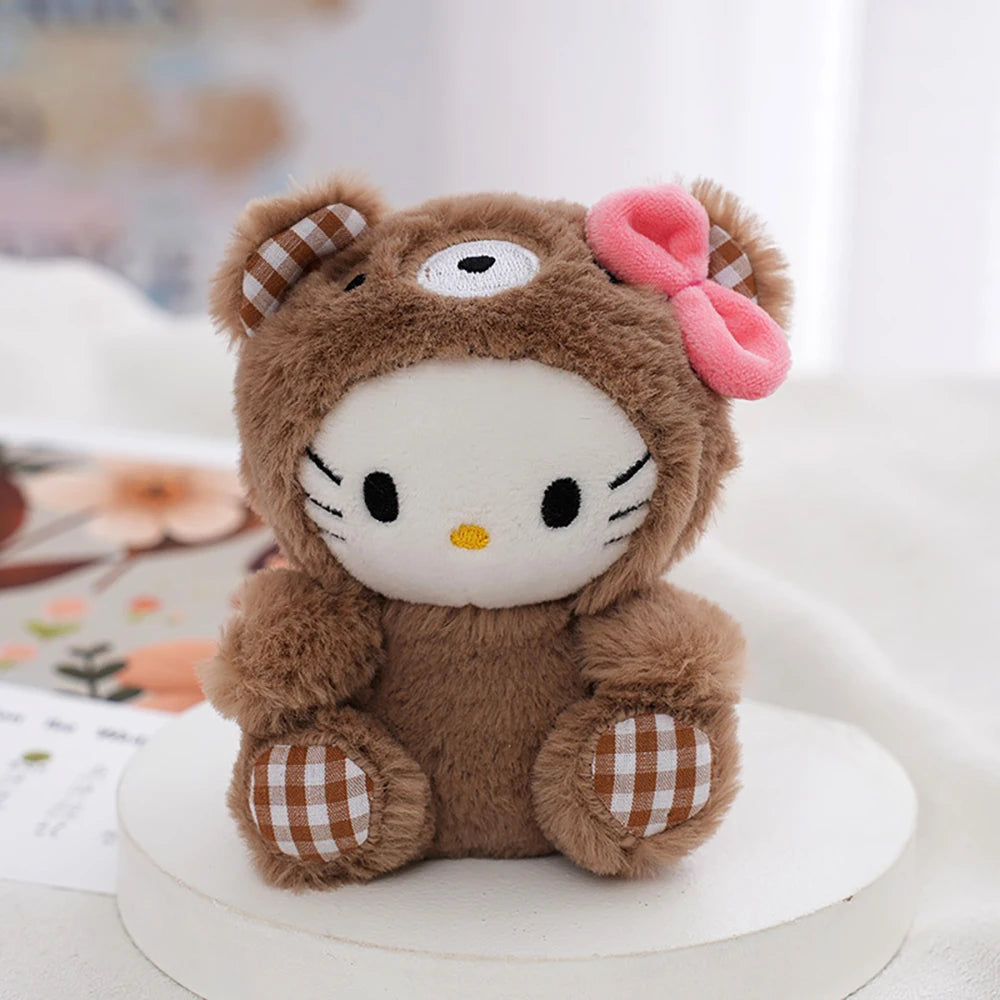 Sanrio Kawaii Plush Keychain Doll Hello Kitty My Melody Kuromi Cinnamoroll
