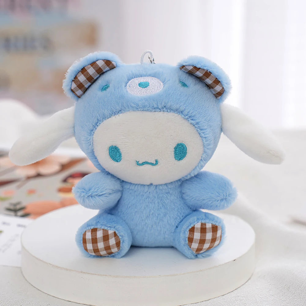 Sanrio Kawaii Plush Keychain Doll Hello Kitty My Melody Kuromi Cinnamoroll