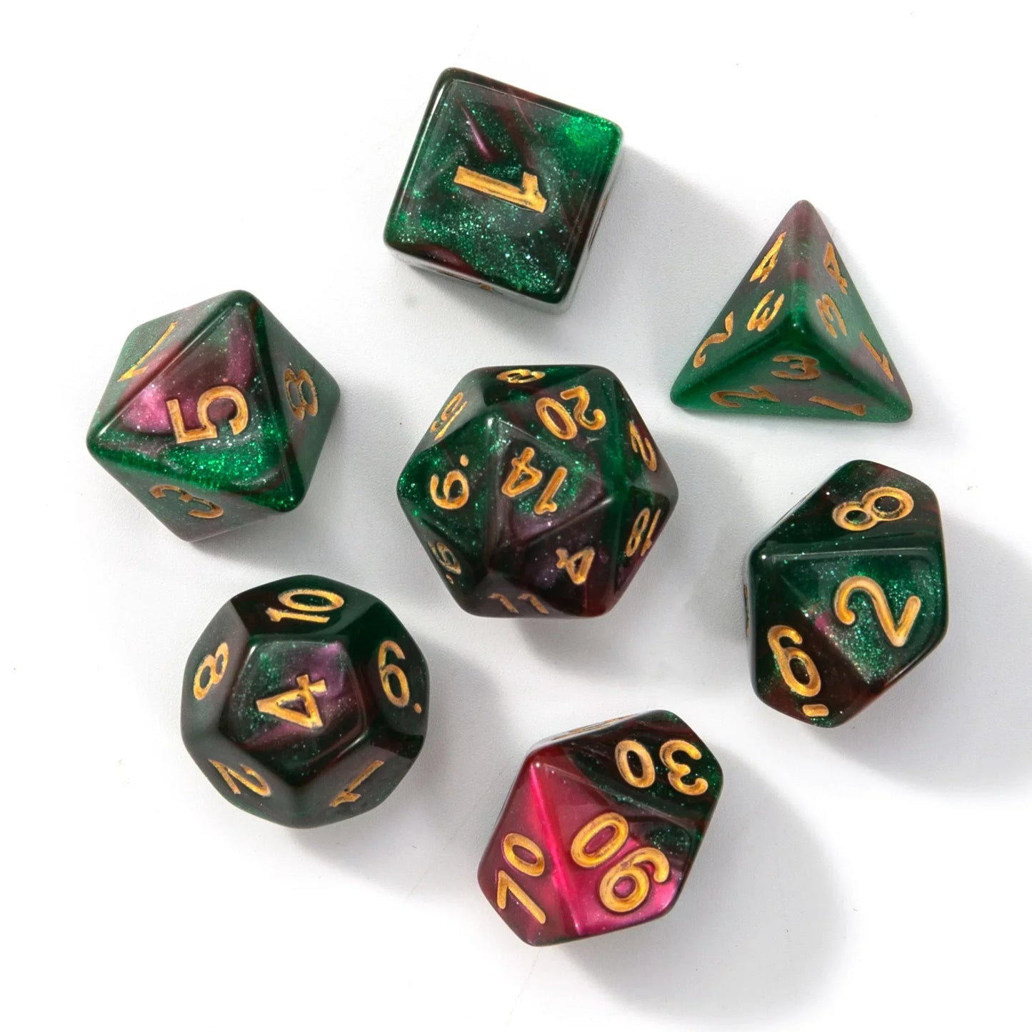 Polyhedral Dice Set for DND RPG Tabletop Roleplaying Games 7pcs