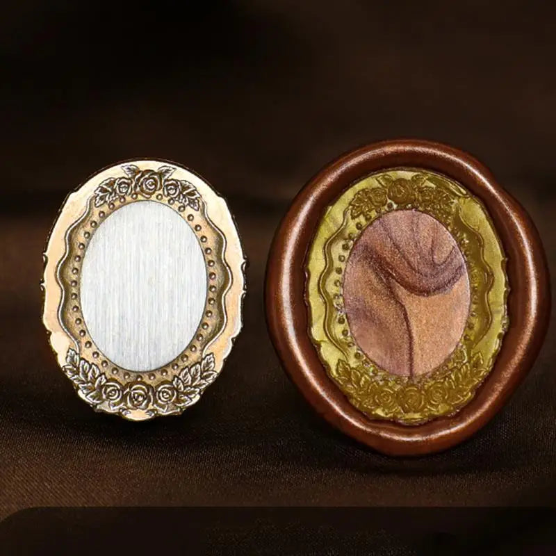 Retro Photo Frame Lacquer Seal Wax Stamp Head Copper Invitation Decor