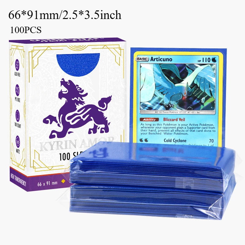 RyshePro Premium Card Sleeves (100pcs) 66x91mm Standard Size TCG MTG Pokemon