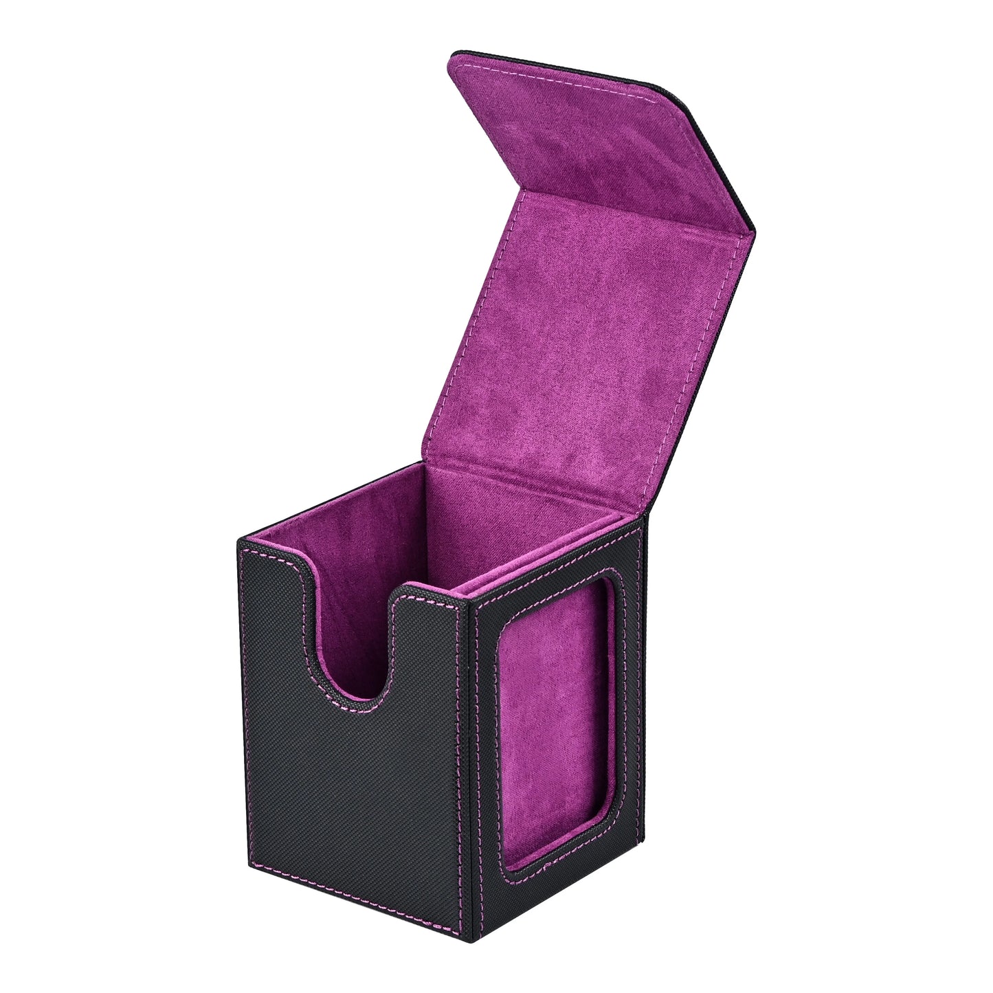 HOT Card Deck Box with Display Window Trading Card Storage 120+ Cards