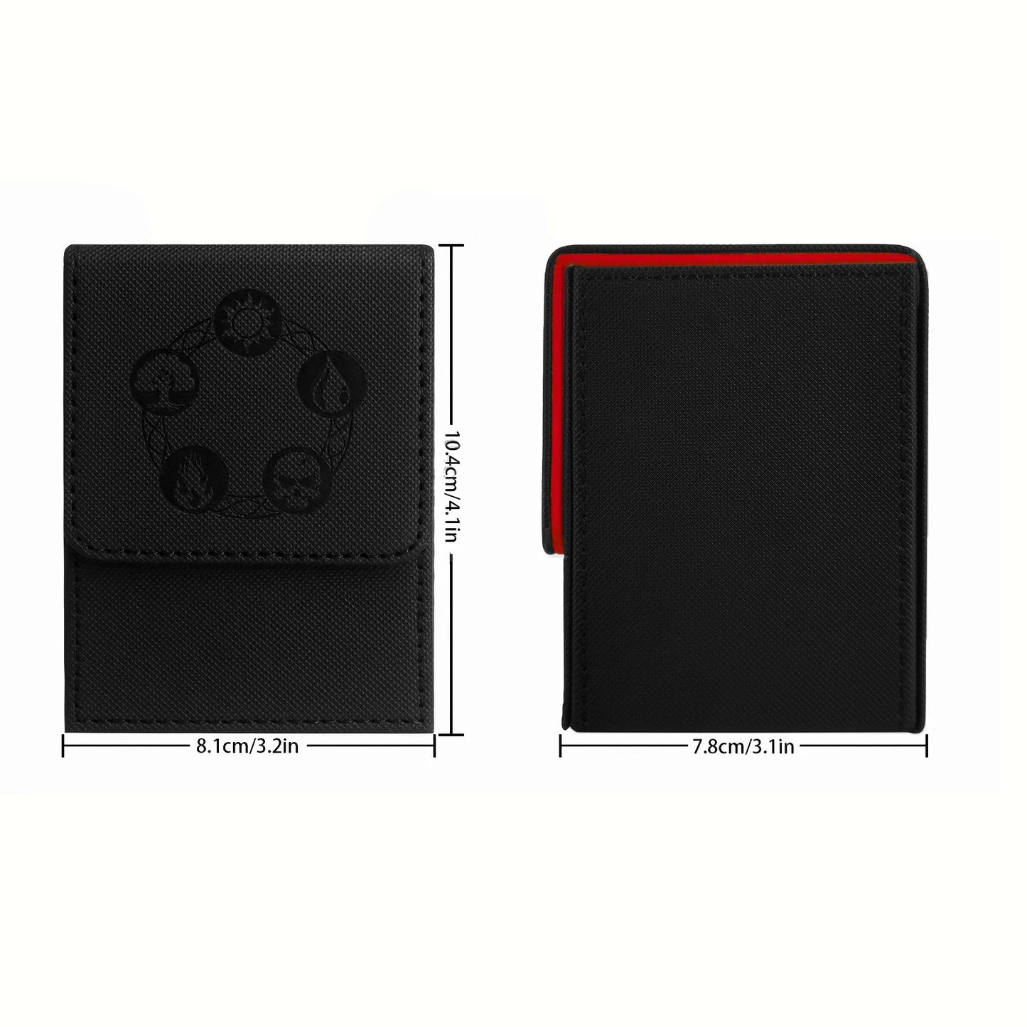 100+ Card Deck Box PU Leather Magnetic Case for TCG MTG Pokémon Yugioh