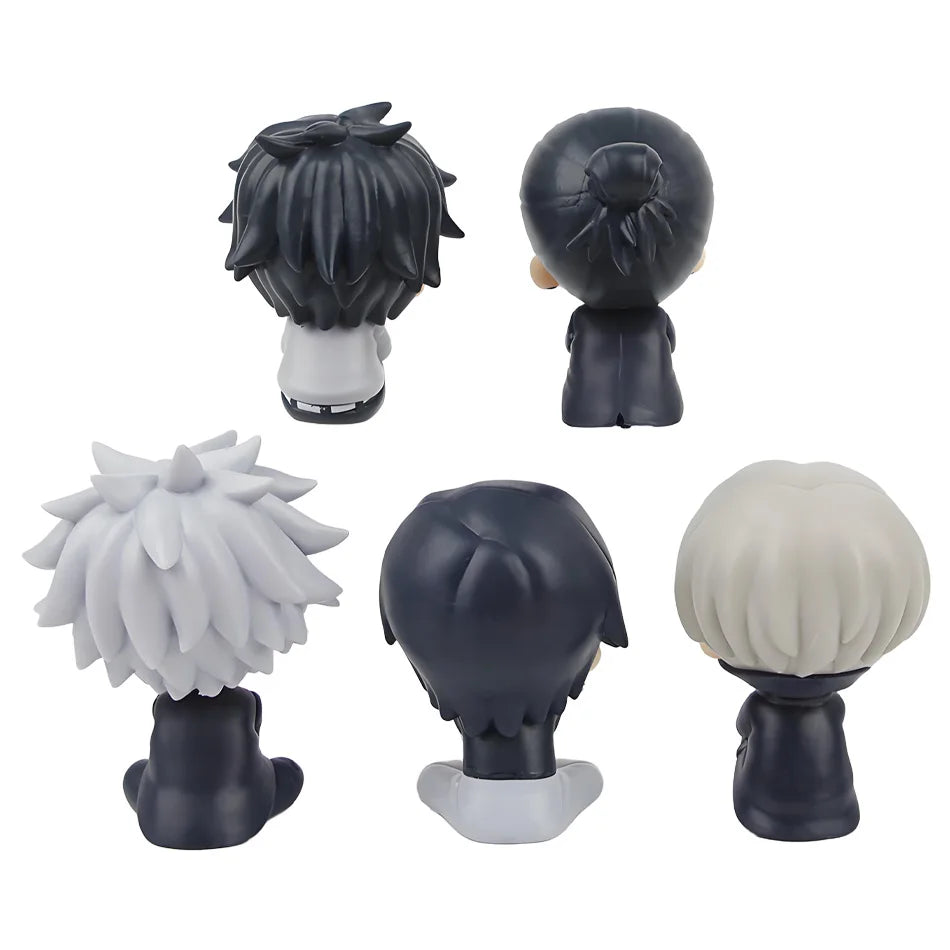 5Pcs Jujutsu Kaisen Yuji Itadori Gojo Satoru Q Ver. PVC Action Figures Set