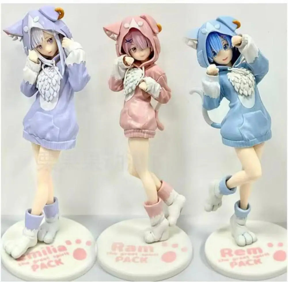 Anime Re:Life In A Different World From Zero Rem Emilia Figure Gift