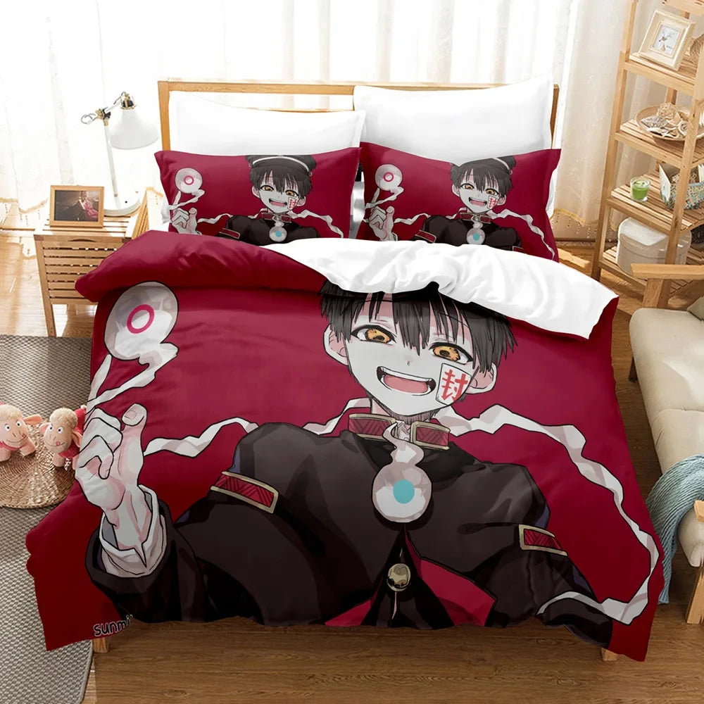 Sugar Realm 3D Anime Bedding Set – Toilet-Bound Hanako-kun Candy Wonderland