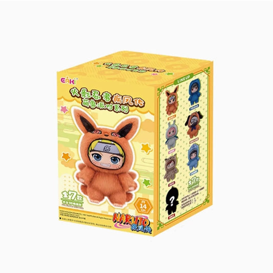 Naruto Beast Party Plush Keychains Blind Box Eaki Top Toy