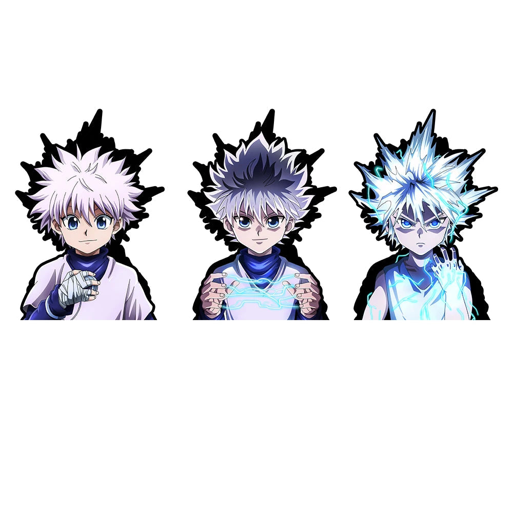 Killua Godspeed 3D Motion Sticker – Hunter x Hunter Anime Decal